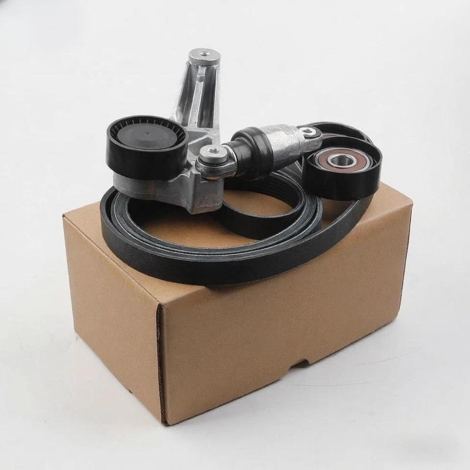 Kit de correa de transmisión para Jeep Wrangler JK 2012-18 3,6 L con tensor y poleas locas Foto 2 de 4