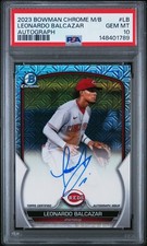 2023 Bowman Chrome Mega Box Mojo Autographs Leonardo Balcazar #BCMA-LB PSA 10