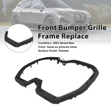 Black Front Bumper Kidney Grille Frame Replace Pour BMW iX SUV 2022-2025 W/LED