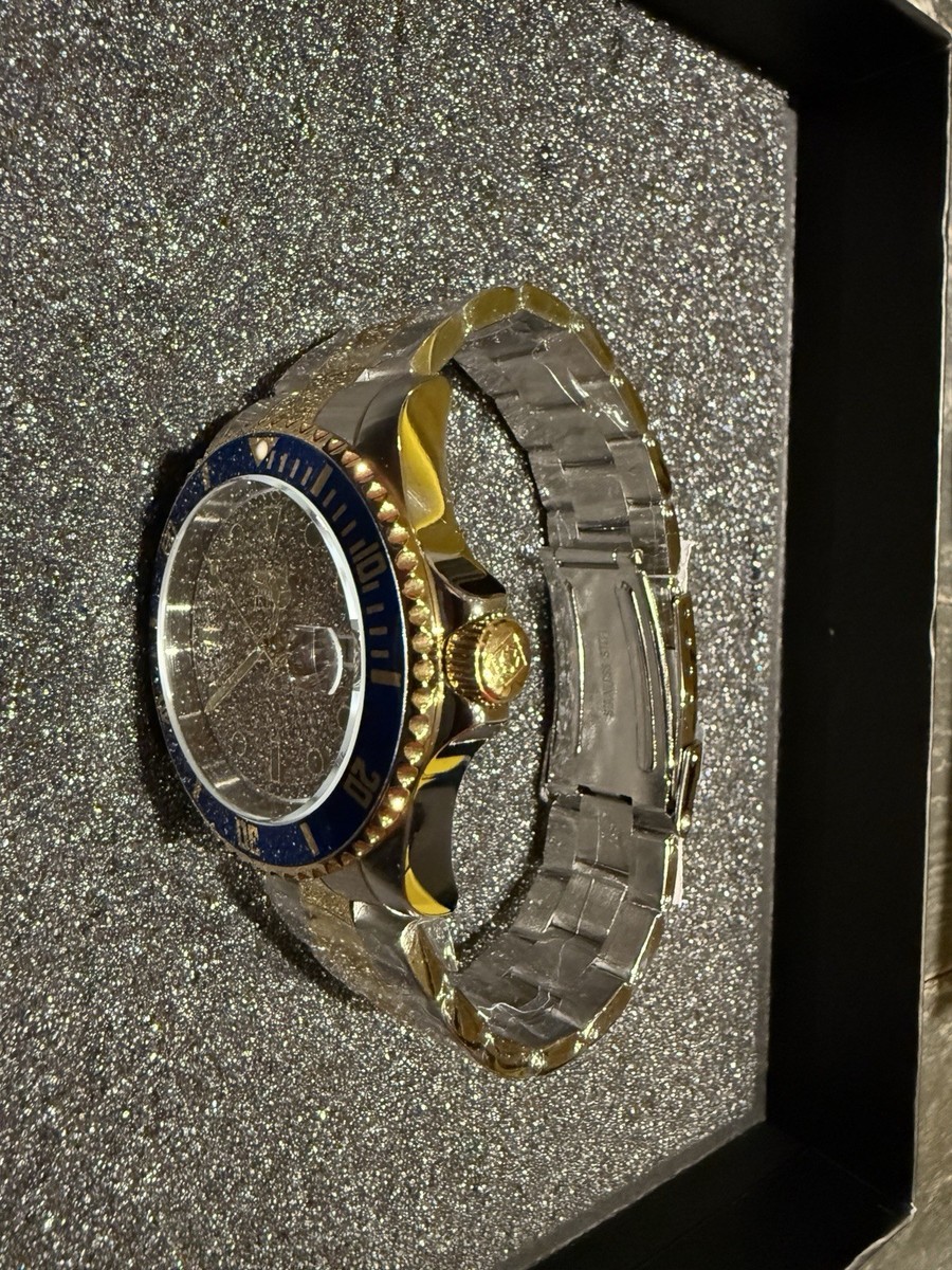 Invicta 50283 Automatic Silver Dial Blue/Gold Bezel Men's 43mm