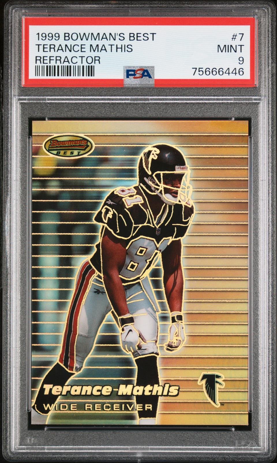 1999 Bowman'S Best #7 Terance Mathis Refractor #/400 PSA 9