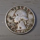 1939 Washington Quarter Denver Mint Silver 25C Circulated US Coin