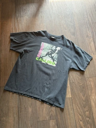 Y2K Vintage The Clash Shirt London Calling Lyrics Punk Rock Vintage vintage concert t-shirt, vintage, size XL, single stitch, B+ condition