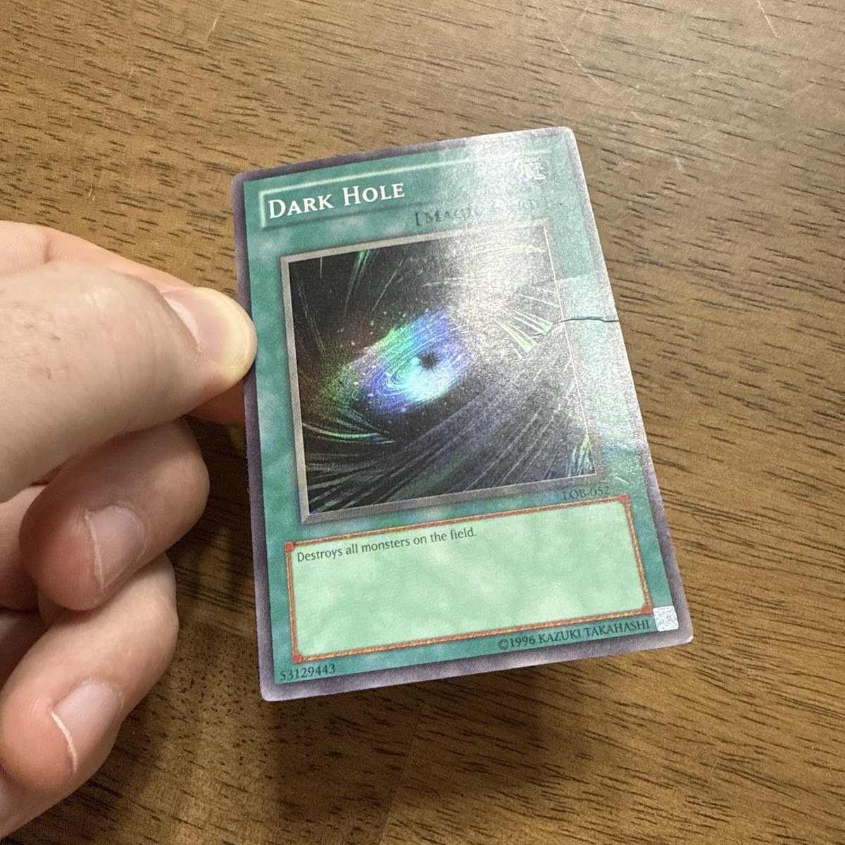 遊戯王　ブラックホール　lob-052 北米版1st Dark Hole - LOB-052 - Yugioh TCG - Super Rare - Unlimited - DMG | eBay