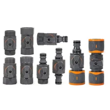 Heavy Duty Garden Hose Connector with Regulating Valve Water Stop Hose Coupling
