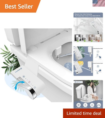 #ad #ad Ultra Slim Cold Water Bidet Attachment with Adjustable Pressure for Comfort $40.99