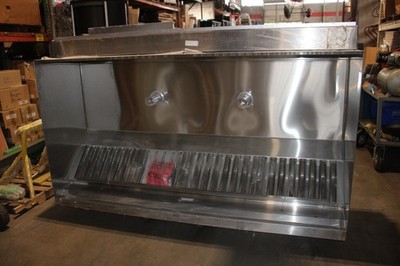 8ft COMMERCIAL RESTAURANT RANGE HOOD STAINLESS STEEL PDI