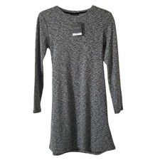 Topshop Womens Heather Gray Long-Sleeve Knit Dress Size US 2 UK 6