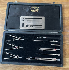 Vintage A.G. Thornton Technical Drawing / Drafting Instrument Set in Case