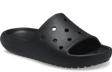 Image of CROCS CLASSIC SLIDES BLACK SLIP ON SANDALS SLIDERS SIZE 7 EU 39/40 RRP £40.00