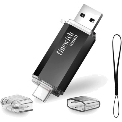 USB Stick,USB C,128GB,OTG,Flash Drive,Android,MacBook,Schnell,Speicher