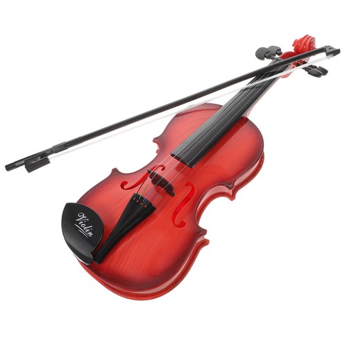 Children Violin Toy Simulated Violin with Strings and Bow Musical ...