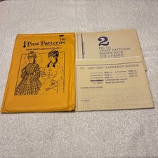 Past Patterns 701 Circa 1850-1860 Gathered Bodice in 2 Styles. Size 10-20.