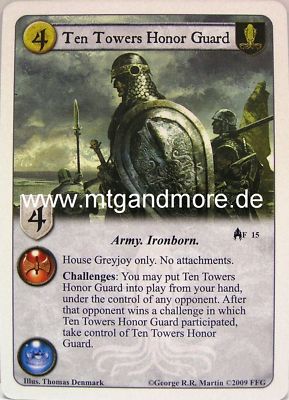 A Game of Thrones - 1x Ten Towers Honor Guard  #015
