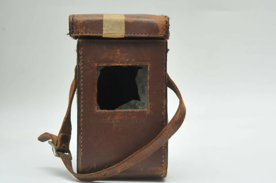 FUNDA DE CUERO DE BECERRO GENUINO ROLLEI ROLLEIFLEX DE COLECCIÓN CUERPO DE CÁMARA TLR 6X6 Foto 3 de 4