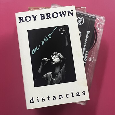Roy Brown -  Distancias  Cassette Tape Latin 1990 Puerto Rico Nueva Trova Live x