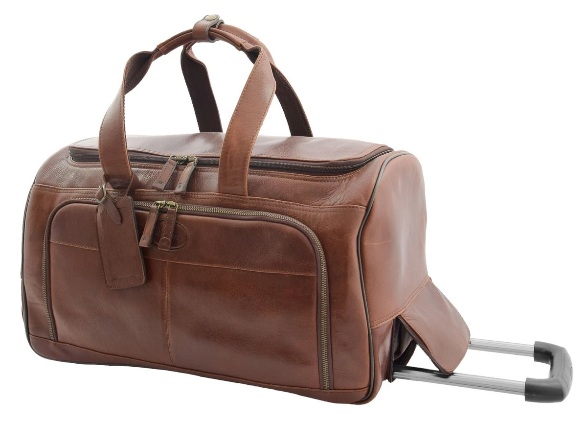 Leather travel bag