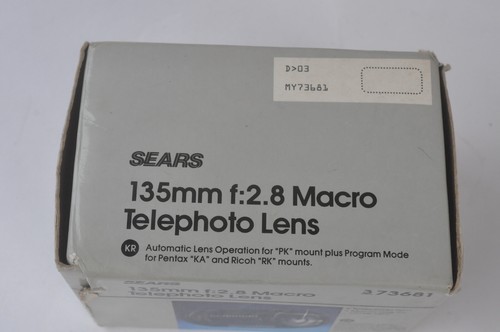 Sears 135mm f/2.8 Macro Telephoto Lens ~ PK Mount ~ KA KR ~ Manual Focus Prime - Picture 13 of 17