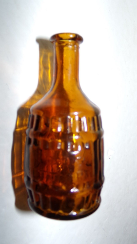 Vintage Medicine Glass Bottle Root Bitters Brown Taiwan - Picture 3 of 3