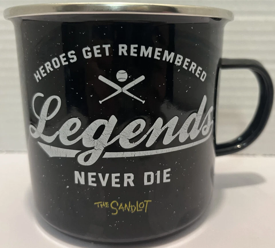 Taza de café o té de lata negra The Sandlot-Legends Never Die 21 OZ Foto 2 de 4