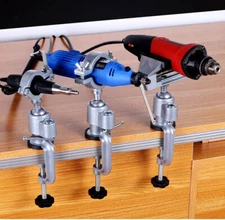 Grinder Holder Drill Stand Aluminum Alloy F Table/360 Rotating Bench Clamp Vises
