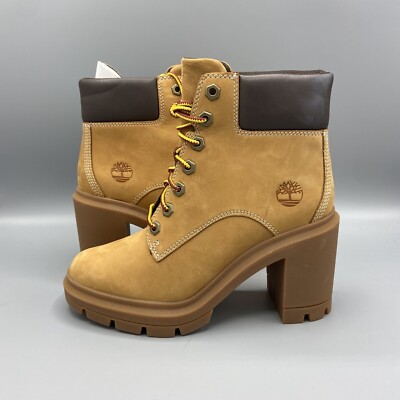 Timberland Allington Heights Inch Brown Nubuck Heeled Boots