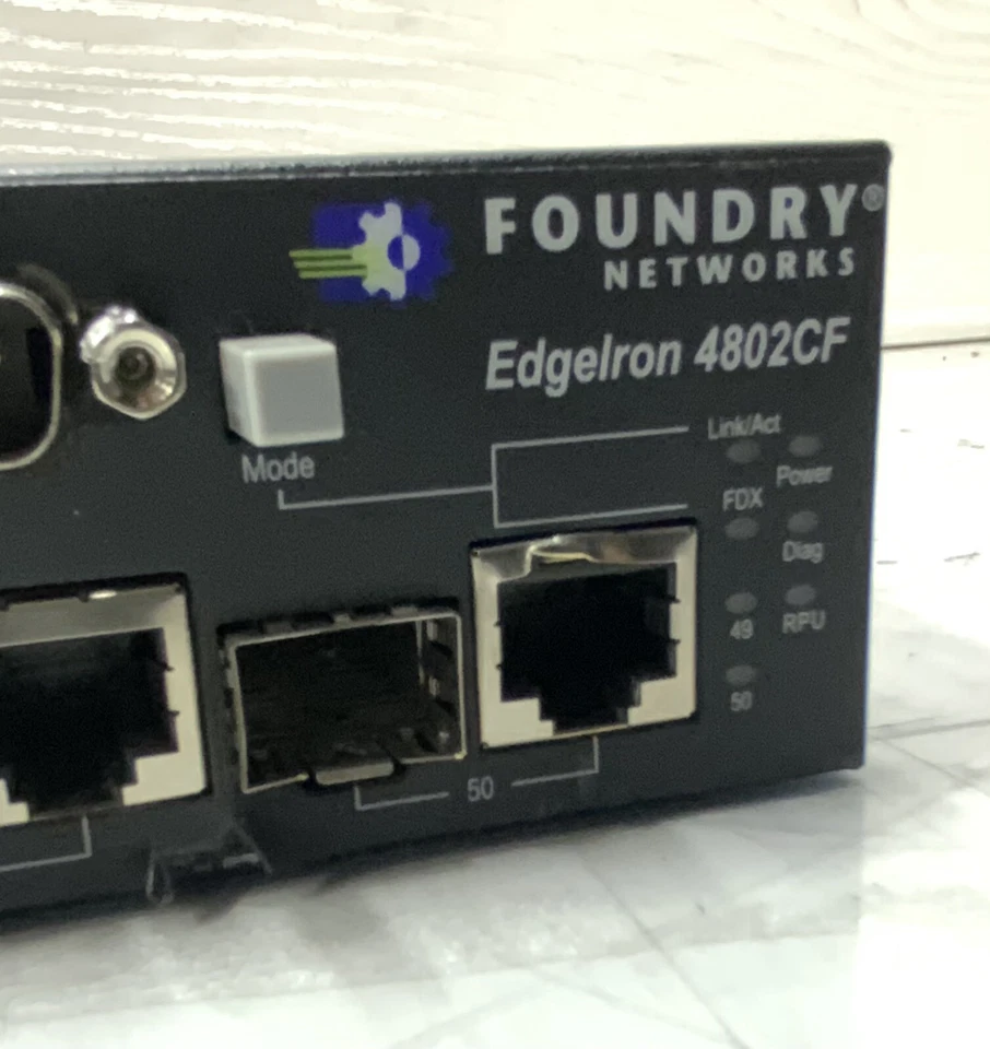 Foundry Networks EdgeIron 4802CF 48-Port 100MB 2xGBIC Managed Switch - Image 4 of 4