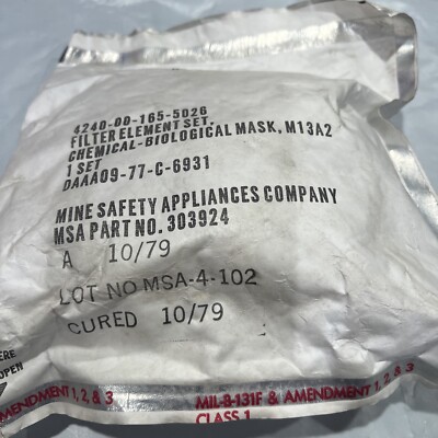 1979 Chemical Biological Mask Filter Element in Unopened Bag