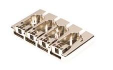 Hipshot A Style 4 String Bass Bridge Brass, Nickel, Retrofits 5 Hole Fender