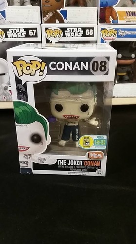 NIB New Funko Pop Conan The Joker #08 SDCC 2016 Exclusive Limited Edition NIB New Funko Pop Conan The Joker #08 SDCC 2016 Exclusive Limited Edition | Funko Pop | 2 NIB New Funko Pop Conan The Joker #08 SDCC 2016 Exclusive Limited Edition | Funko Pop