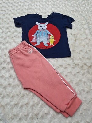 Baby girls Gucci tracksuit set age 12/18 Mth UK