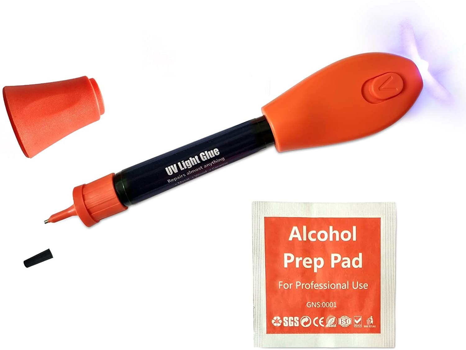 Visbella UV Light Curing Glue Liquid Plastic Welder Adhesive Kit 5