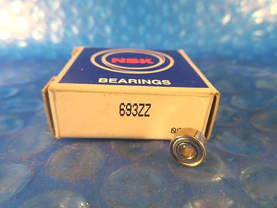 NSK 693ZZ, 693 2Z Single Row Deep Groove Radial Ball Bearing (SKF, NTN,)