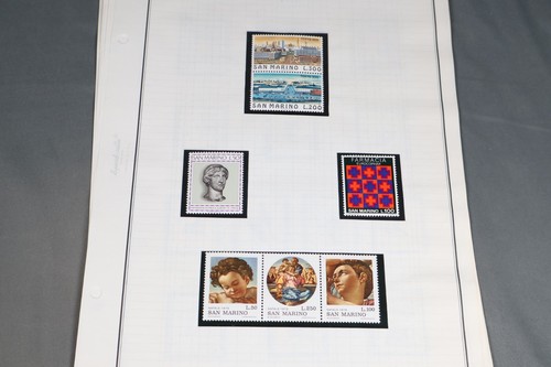 SAN MARINO 1899-1976 ALL MINT STAMP COLLECTION OF 399 ON ALBUM PAGES - Picture 21 of 22