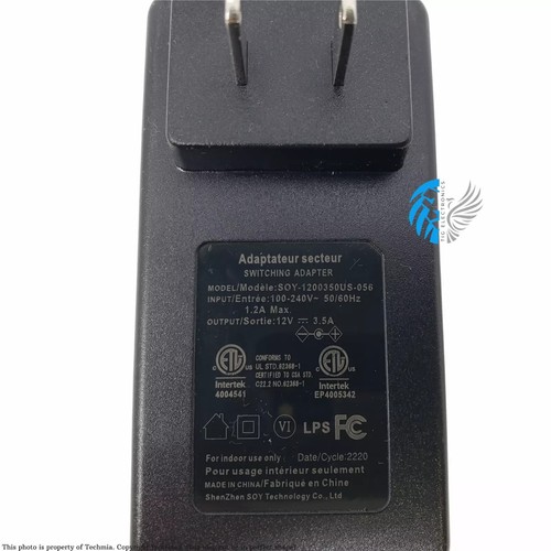 Adapter 12V 3.5A SOY-1200350US-056 Monitor AC Power Supply Original (OEM)™ - Picture 6 of 6
