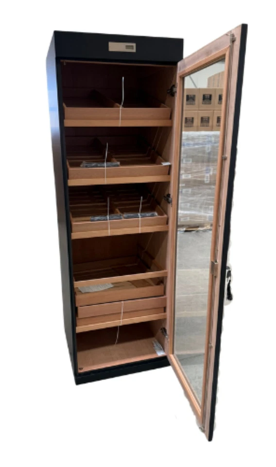 HUMIDORSCHRANK FÜR 800 ZIGARREN GLASTÜR DIGITALES HYGROMETER HUMIDOR SCHRANK - Bild 2 von 4