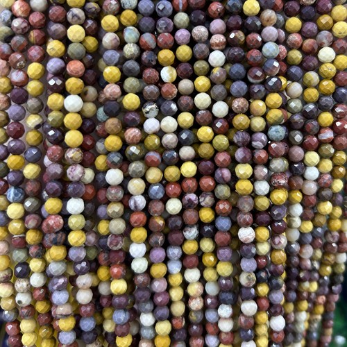 Natürliche facettierte Perlen für Schmuckherstellung Halskette Armband Perle 2 mm 3 mm 4 mm 15 Zoll - Bild 17 von 24