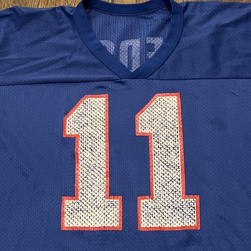 New England Drew Bledsoe jersey champion Mens Size 48 Blue - Picture 4 of 8