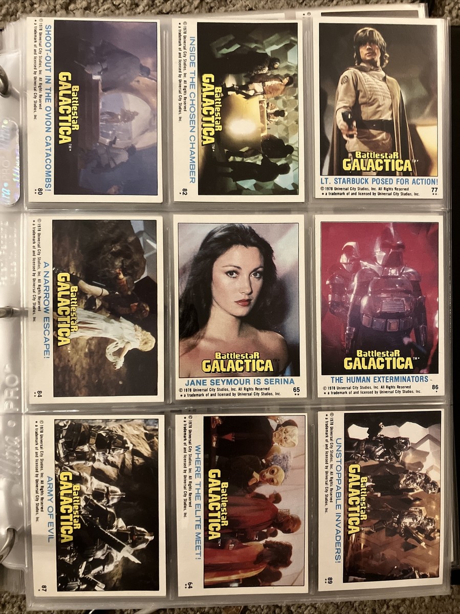 1978 Battlestar Galactica Trading Cards And Wonderbread Lot