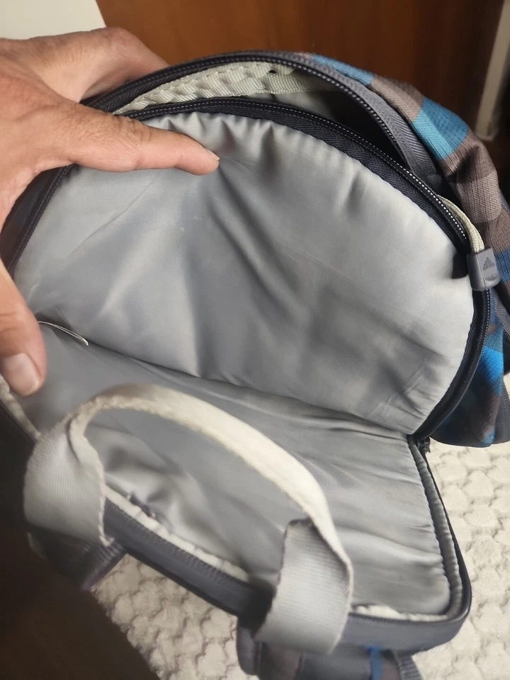 Mochila Adidas multicolorida unissex tamanho médio casual conforto logotipo escola - Imagem 4 de 4