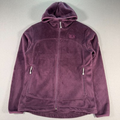 Mountain Hardwear Pyxis Sherpa Fleece Jacket Women Medium Purple Soft Fuzzy Hike
