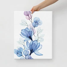 Beautiful Pastal Floral Stretched Canvas
