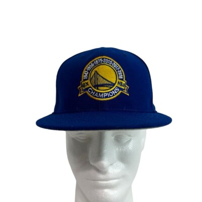 New Era NBA Golden State Warriors Stretch Snapback Dad Hat Cap Blue Gold Curry New Era NBA Golden State Warriors Stretch Snapback Dad Hat  main image 4