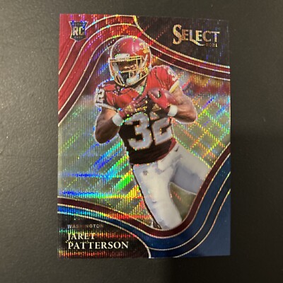 2021 Select Football Tri Color Prizm Field Level RC #399 Jaret Patterson # /75