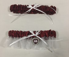 New NCAA Mississippi State Bulldogs Elastic Lace Bridal Wedding Garter Set