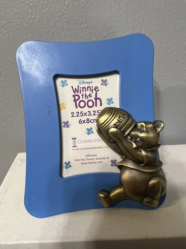 Disney's Winnie the Pooh 2.25 X 3.25 In Blue Picture Frame Connoisseur New - Image 2 of 4