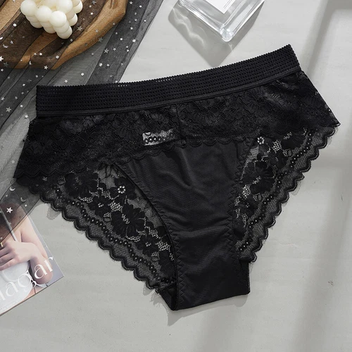 5 Pack Lot Womens Sexy Panties Lingeries High Waist Lace Underwear Thongs Brief - Picture 11 of 17