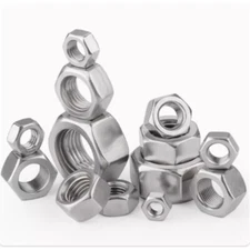 1PCS M18*1 304 Fine Thread Hex Full Nuts Lock Nuts A2 Stainless