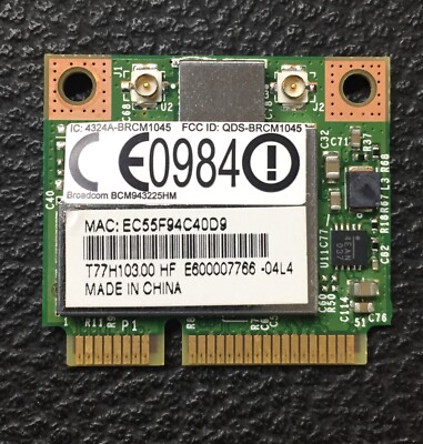 Broadcom BCM943225HM 802.11 B/g/n Laptop Wireless/WiFi Card