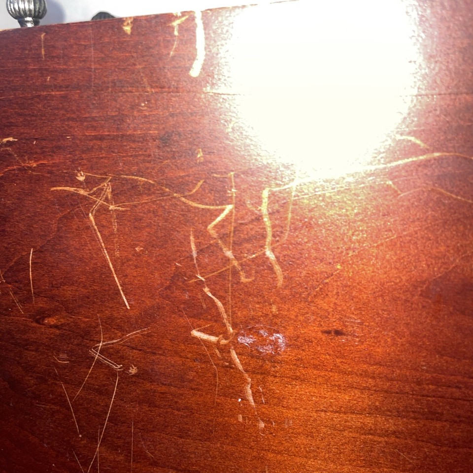 Elegant Walnut Lift Top Jewelry Box With 1 Drawer Very Nice! Estate